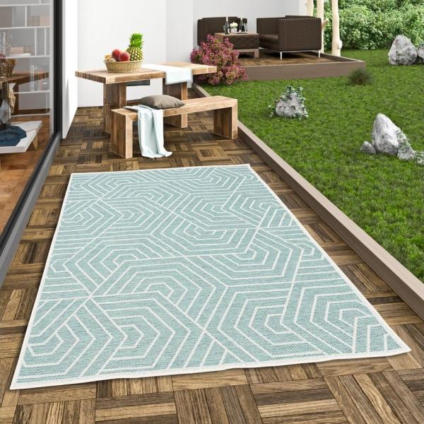 Pergamon Outdoorteppich In & Outdoor Teppich Flachgewebe Ottawa Trend, Rechteckig, Höhe: 4 mm