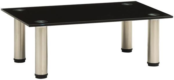 vidaXL TV-Tisch 40x35x17 cm Schwarz Hartglas 322758