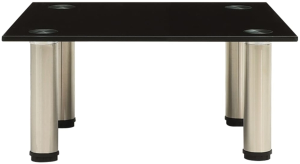 vidaXL TV-Tisch 40x35x17 cm Schwarz Hartglas 322758