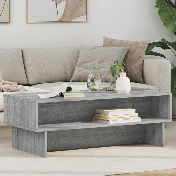 vidaXL Couchtisch Graues Sonoma 100 x 46 x 35 cm Holzwerkstoff 8000241