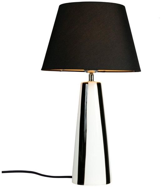 PR Home 501-054-191 Tischleuchte Leya Schwarz Weiß 54cm