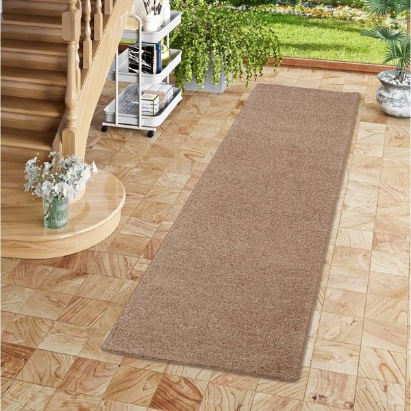 Snapstyle Veloursteppich Hochflor Velours Teppich Läufer Mona, Rechteckig, Höhe: 16 mm