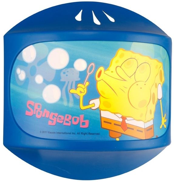 Wandlampe, blau, Spongebob Motiv, H 23,5 cm