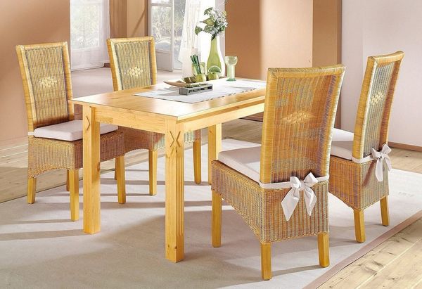 Home affaire Stuhl Stuhlparade (Set, 2 St), 2 Stück inkl. Sitzkissen, in Handarbeit gefertigt
