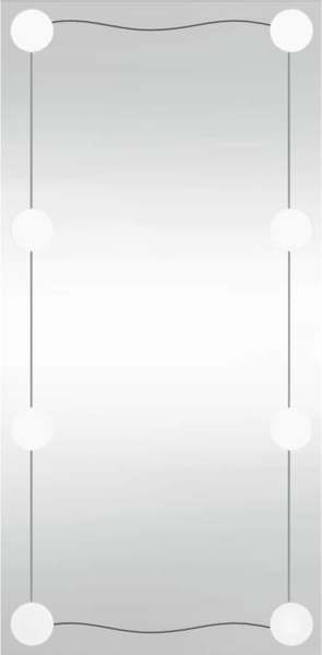 vidaXL Wandspiegel mit LED-Leuchten 30x60 cm Glas Rechteckig 3189149