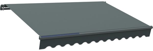 KONIFERA Gelenkarmmarkise mit LED-Beleuchtung, Ausfall: 200 cm, in verschiedenen Breiten wasserabweisendes, UV-beständiges, strapazierfähiges Polyester