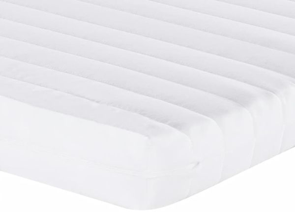 vidaXL Tagesbett Ausziehbar mit Matratze Hellgrau 100x200 cm Stoff 3197449 Bild 10