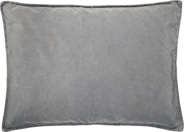 Kissenhülle Kissenbezug Samt Velour Smoke Grau 70x50cm Ib Laursen 6229 58