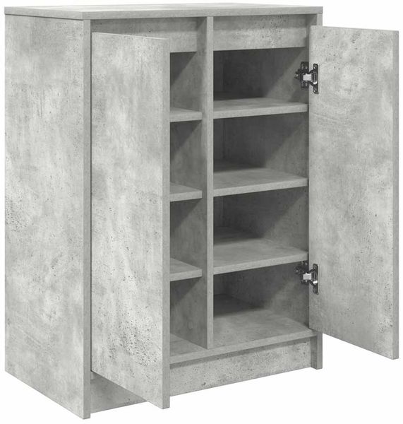 vidaXL Schuhschrank Betongrau 57x34x76 cm Holzwerkstoff 861871 Bild 5