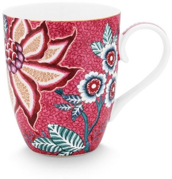PiP Studio Tasse PiP Studio, 2er Set Tassen, Flower Festival, Groß, 350ml, 2-tlg, Porzellan