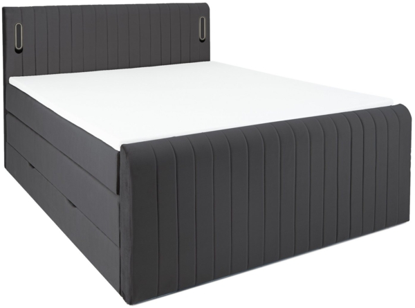 wonello Boxspringbett FLY, mit Bettkasten und LED-Beleuchtung, inklusive Premium Topper Bild 2