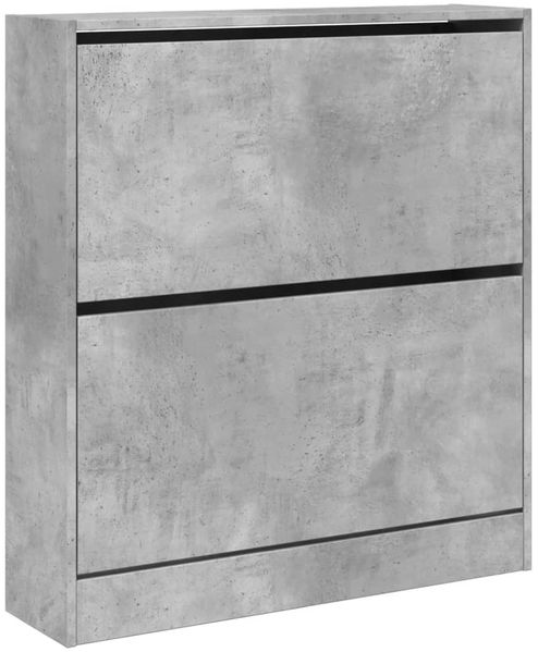 vidaXL Schuhschrank Betongrau 80x21x87,5 cm Holzwerkstoff 839920 Bild 4