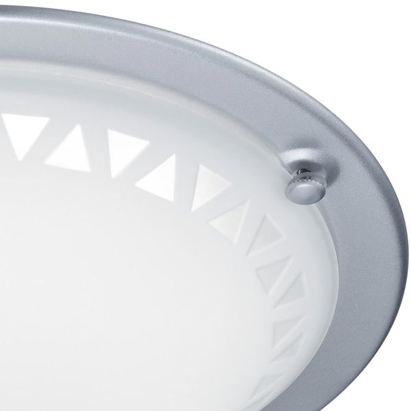 LED Deckenleuchte, Metall, Glas, satiniert, D 30cm Bild 5