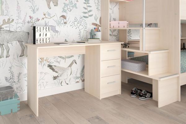 Parisot 'Bibop' 3-tlg. Kinderzimmer-Set mit 2 Schreibtischen Bild 2