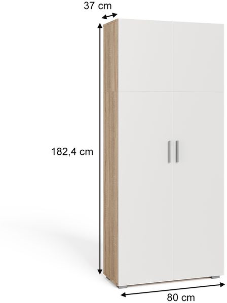 Aktenregal Frank Weiß/Sonoma 80 x 182.4 cm Vicco Bild 3