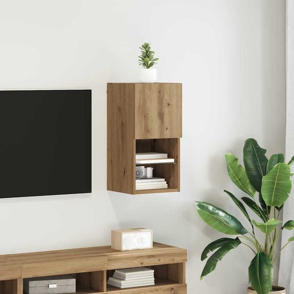 vidaXL Wandmontierter TV-Schrank Artisan-Eiche 30,5 x 30 x 60 cm 882944