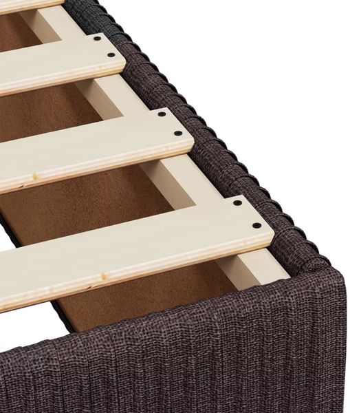 vidaXL Boxspringbett mit Matratze Dunkelbraun 180x200 cm Stoff 3292152 Bild 11