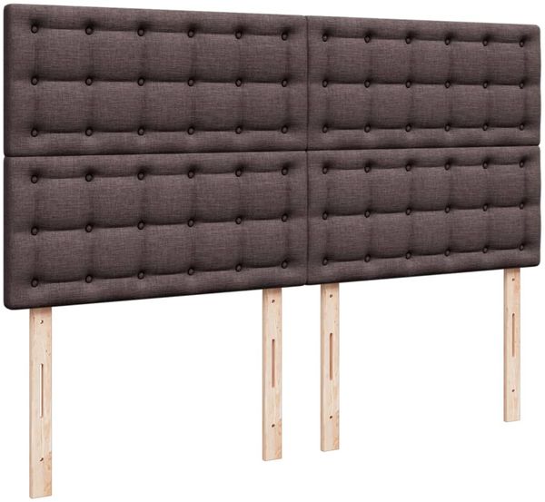 vidaXL Boxspringbett mit Matratze Dunkelbraun 180x200 cm Stoff 3292152 Bild 7