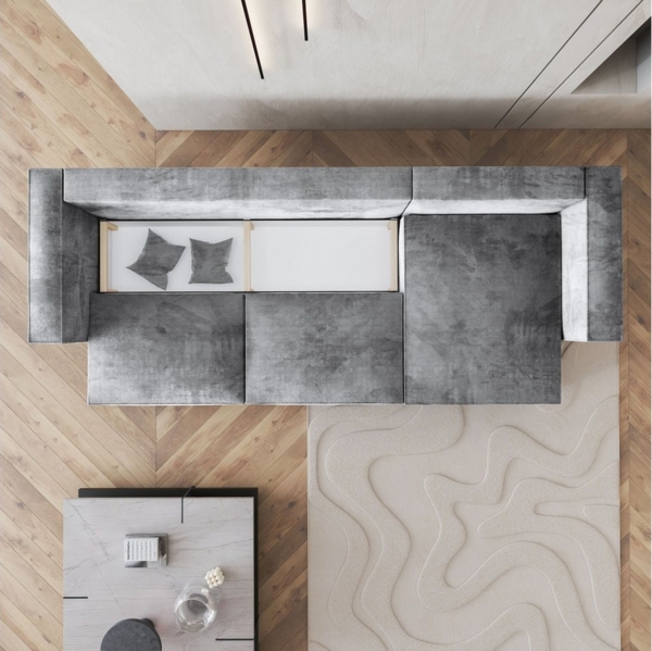 Masseno Ecksofa TOLMO mit Schlaffunktion L-Form, Sofa mit Bettkasten Bild 3