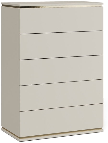 Kommode Linette Cashmere 76 x 109.1 cm mit 5 Schubladen Vicco