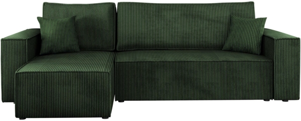 'Kobaro' Ecksofa, Cord, Farbe: Poso 14, 82 x 244 x 145 cm