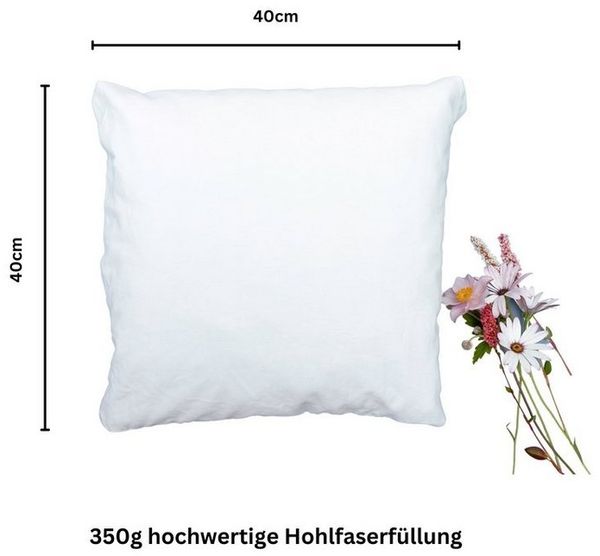 Heimtex Baumwollkissen Qualitätskissen, 100% Baumwollkissen, hergestellt in Deutschland