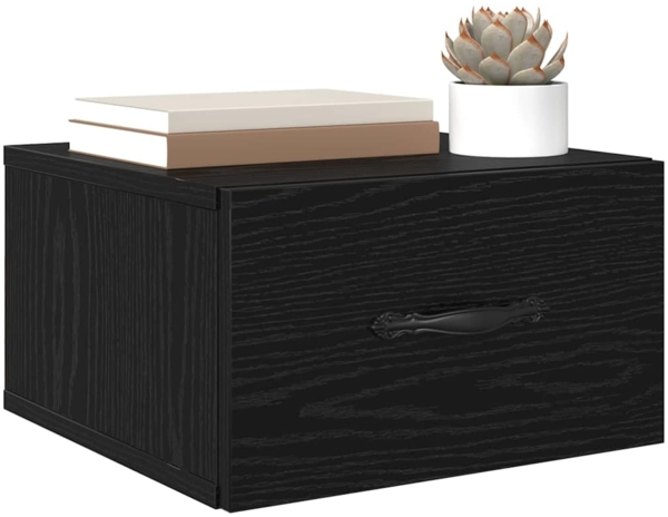 vidaXL Nachttisch 2 pcs Schwarz Eichen-Optik 35 x 35 x 20 cm 882355 Bild 2