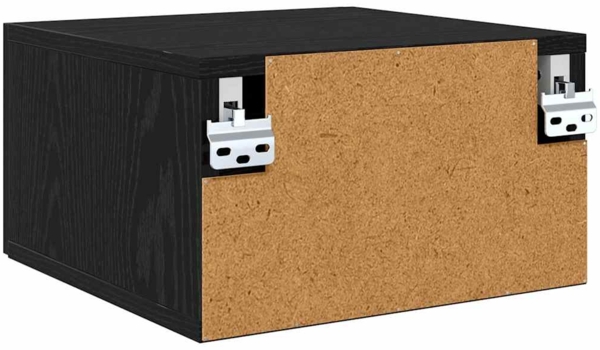 vidaXL Nachttisch 2 pcs Schwarz Eichen-Optik 35 x 35 x 20 cm 882355 Bild 8