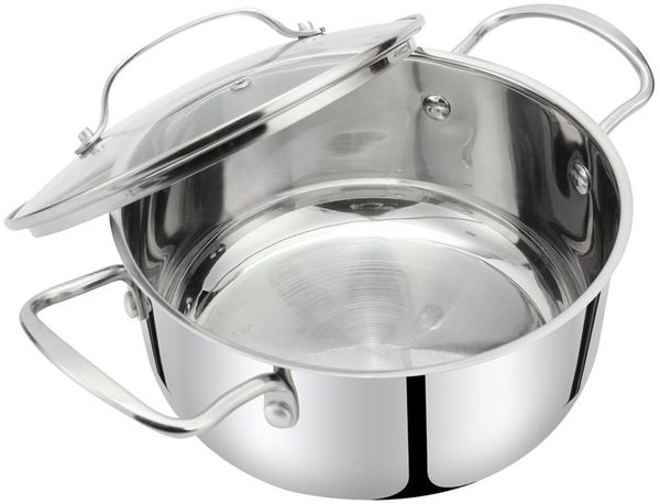 Bratentopf mit Deckel Radiant Silver R 24cm