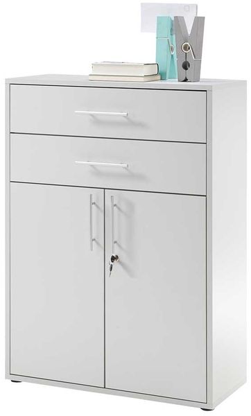 Kommode Pronto, Holzwerkstoff, Grau, 80 x 111 x 35 cm