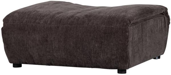 BePureHome Hocker Baggy aus Melange-Stoff, Dunkelbraun, 88x90x40 cm