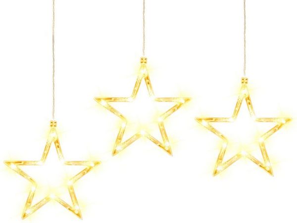 Elegear LED-Lichterkette 160cm Lichterkette für fenster Weihnachtsdeko, mit 8 Modi Timer Haken, 30-flammig, led lichterkette weihnachten für außen & innen, Batteriebetrieben