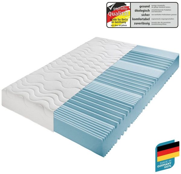 Komfortschaummatratze Premium Cool Plus, Matratze in 90x200 cm und weiteren Größen, Beco, 25 cm hoch, Optimales Schlafklima durch Cool-Plus-Markenfaser