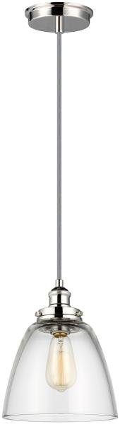 Pendellampe, Deckenlampe, Glas Nickel, D 22,8 cm