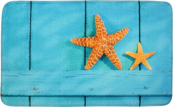 Sanilo Badematte Starfish, 50 x 80 cm, sehr weich, rutschfest, waschbar und schnelltrocknend, 100% Polyester