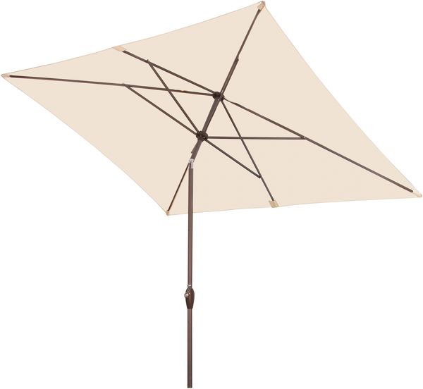 Derby by Doppler Sonnenschirm / Mittelmastschirm "Basic Lift Neo 200 x 250", natur, 250 x 200 cm