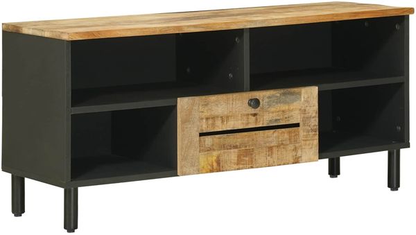 vidaXL Stauraumschränke Natur 100 x 33 x 46 cm Massivholz Mango 4018860 Bild 2