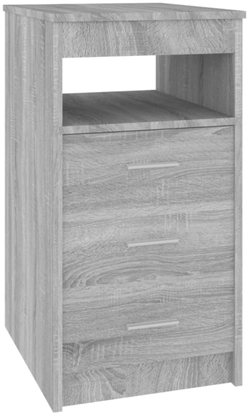 vidaXL Sideboard mit Schubladen Grau Sonoma 40x50x76 cm Holzwerkstoff 815094