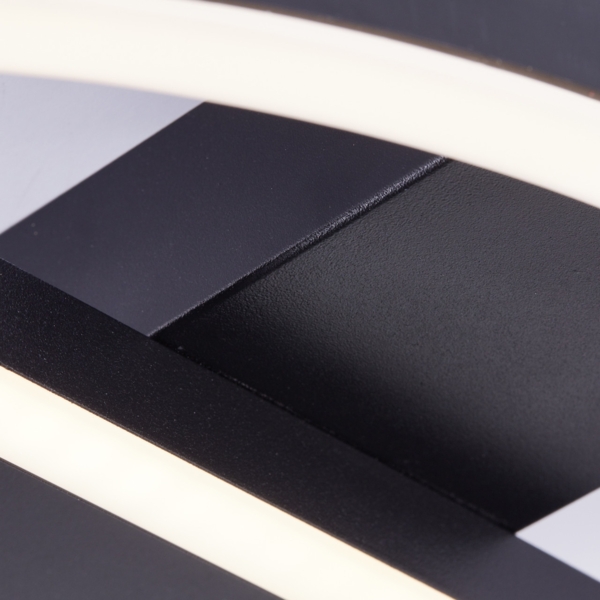 BRE-Light Maureen LED Deckenleuchte 37x37cm schwarz Metall/Kunststoff 24 W LED integriert (2500lm, 3000K) Bild 5