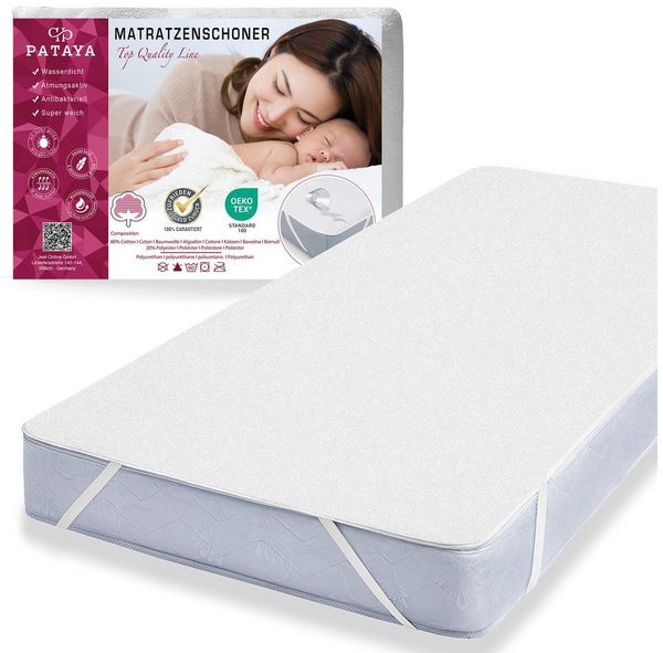 Matratzenschoner, Matratzenauflage wasserdicht, Matratzenschutz, Oeko-Tex zertifiziert Pataya, Premium, waschbar, in alle Größen, ohne Knistern, wasserfest