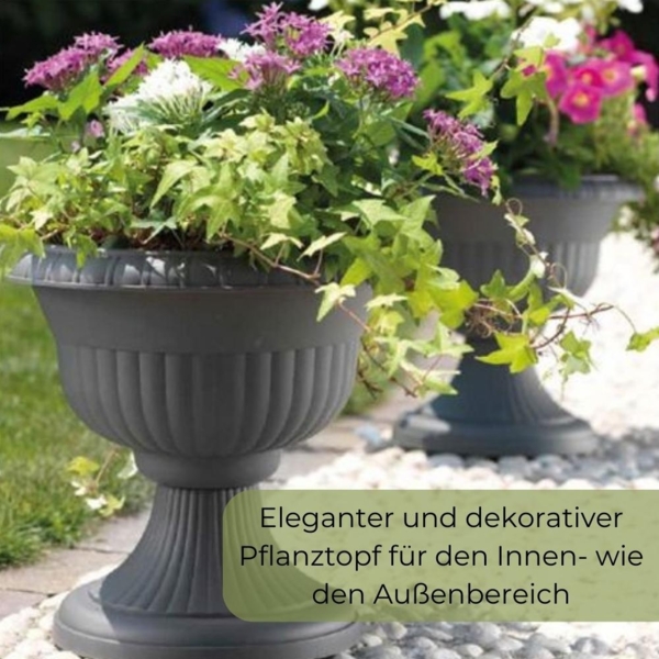 GarPet Blumentopf Blumentopf mit Ständer Blumensäule Standfuß Pflanztopf Blumenständer Bild 10