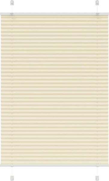 vidaXL Plissee Creme 85x100 cm Stoffbreite 84,4 cm Polyester 4015276