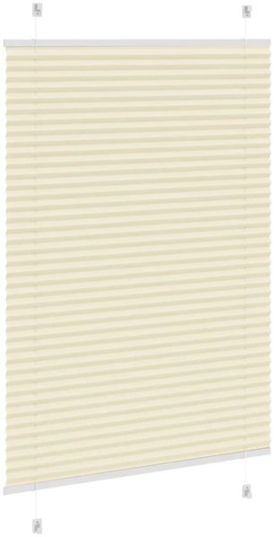vidaXL Plissee Creme 85x100 cm Stoffbreite 84,4 cm Polyester 4015276 Bild 4