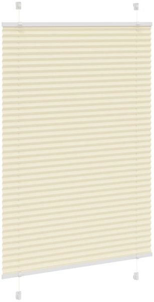 vidaXL Plissee Creme 85x100 cm Stoffbreite 84,4 cm Polyester 4015276 Bild 3