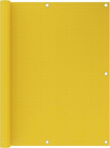vidaXL Balkon-Sichtschutz Gelb 120x500 cm HDPE 311002