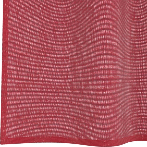 vidaXL Voile Vorhänge mit Stangentaschen 2 Stk. Weinrot 4102250 Bild 5