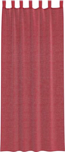 vidaXL Voile Vorhänge mit Stangentaschen 2 Stk. Weinrot 4102250 Bild 3
