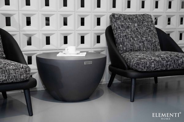 ELEMENTI Couchtisch CHRONOS aus Beton, modern, Wohnzimmer Tisch (Chronos, 1-St, Couchtisch aus Beton), Schieferschwarz,Beton