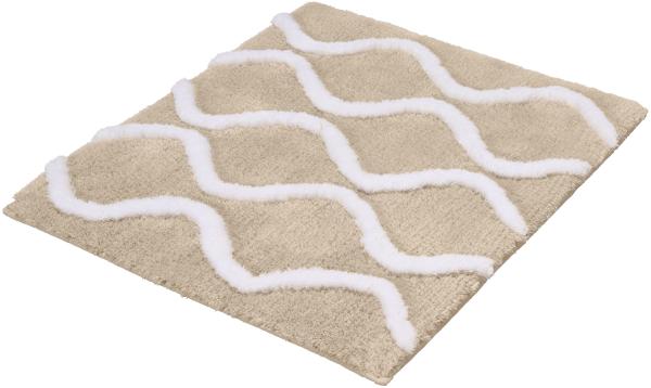 Kleine Wolke Badteppich Piana, 55x65 cm, Sandbeige