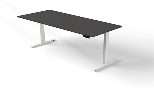 Kerkmann Move 3 Schreibtisch- Stehtisch 2000 x1000 mm elektrisch höhenverstellbar 720 - 1200 cm Mit Memory-Funkton - 4 Höhen speicherbar Weiß Bild 3